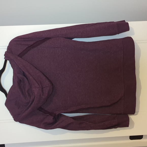 Roxy hoodie drawstring zipp- up purple surf Casual Sportswear lounge size M - Picture 4 of 4